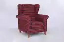 Bild 2 von Better Home Polstersessel Loretta, ca. 86 x 81 x 105 cm – Rot Kariert