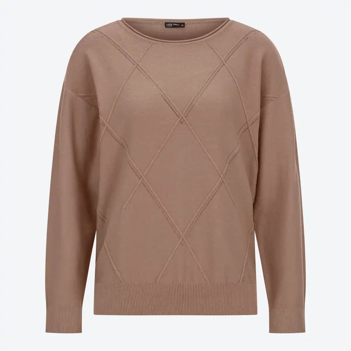 Bild 1 von Damen-Pullover mit Karostrickmuster