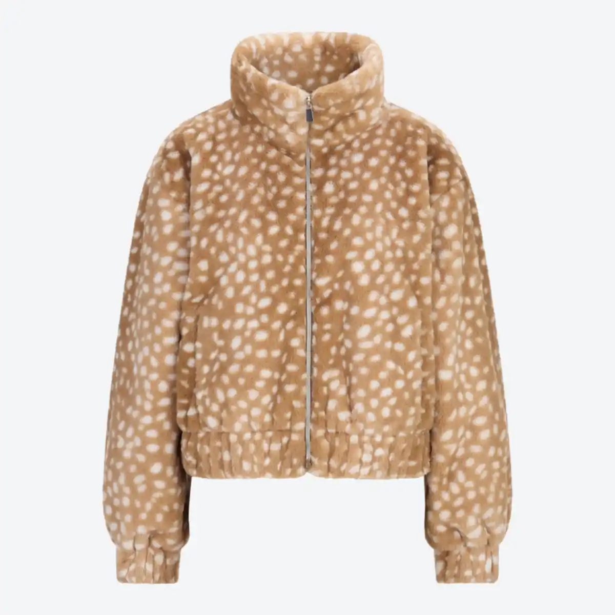 Bild 2 von Damen-Kunstpelz-Jacke mit Stehkragen
