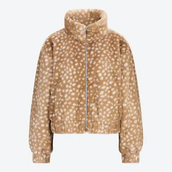 Bild 2 von Damen-Kunstpelz-Jacke mit Stehkragen