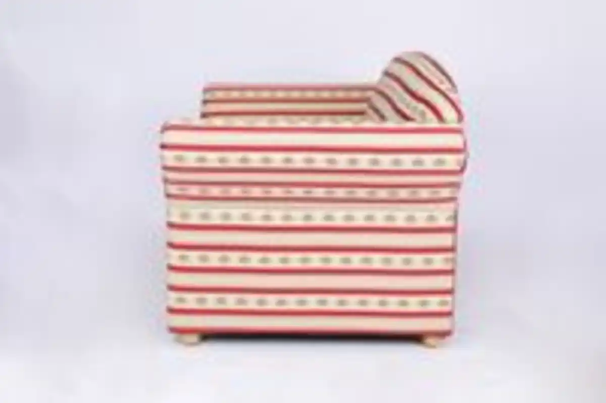 Bild 4 von Better Home 2-Sitzer Sofa Loretta, ca. 153 x 83 x 85 cm – Rot gestreift & Blumenmuster