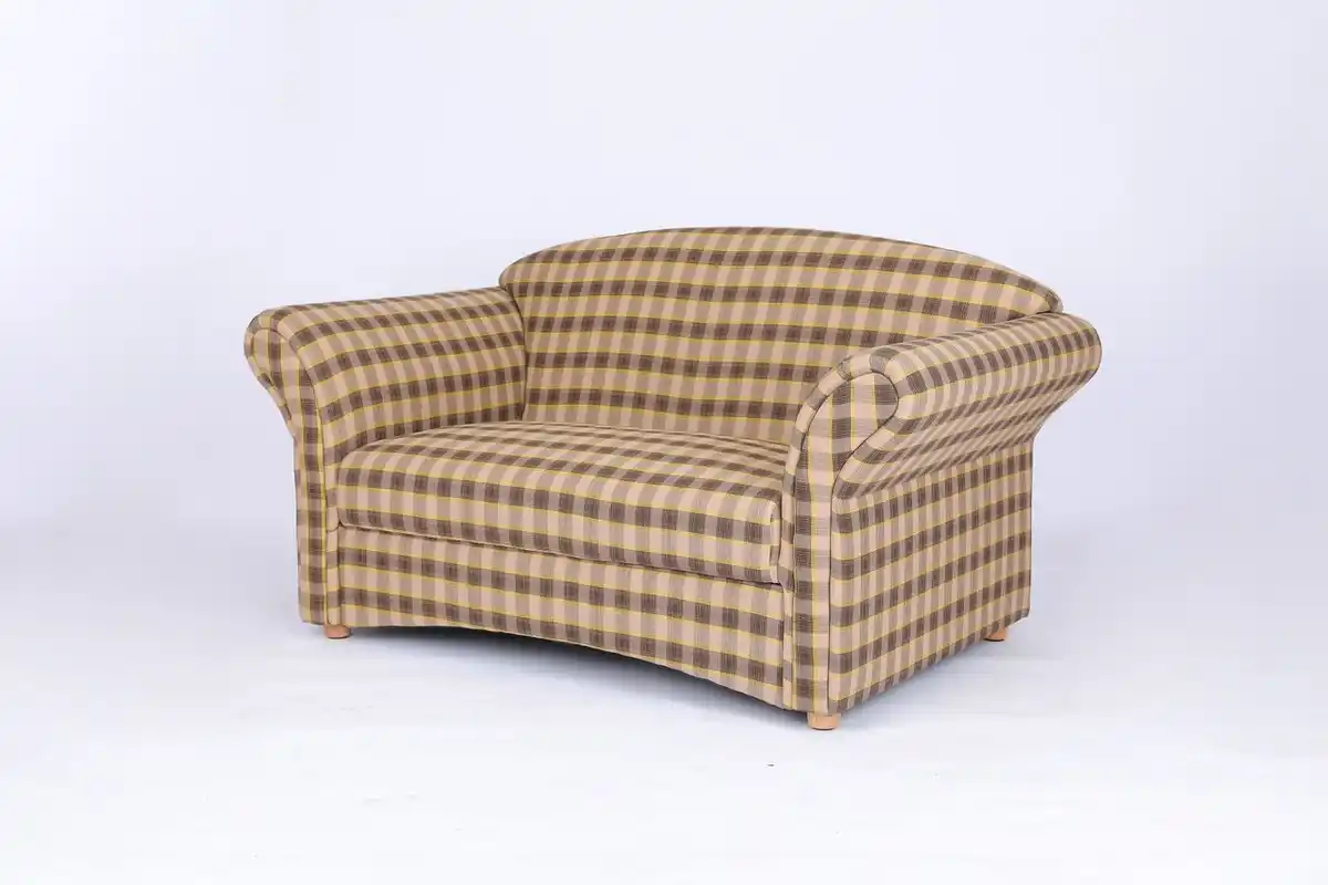Bild 1 von Better Home 2-Sitzer Sofa Loretta, ca. 153 x 83 x 85 cm – Kariert & Braun