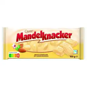 CHOCEUR Mandelknacker 100 g, Weiße Schokolade Mandel
