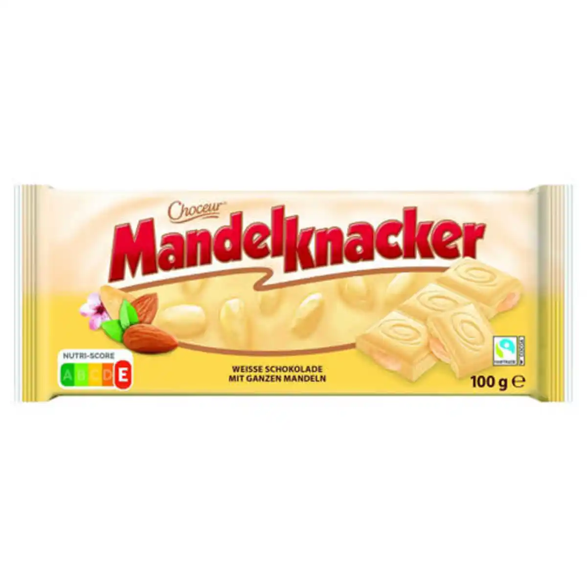 Bild 1 von CHOCEUR Mandelknacker 100 g, Weiße Schokolade Mandel