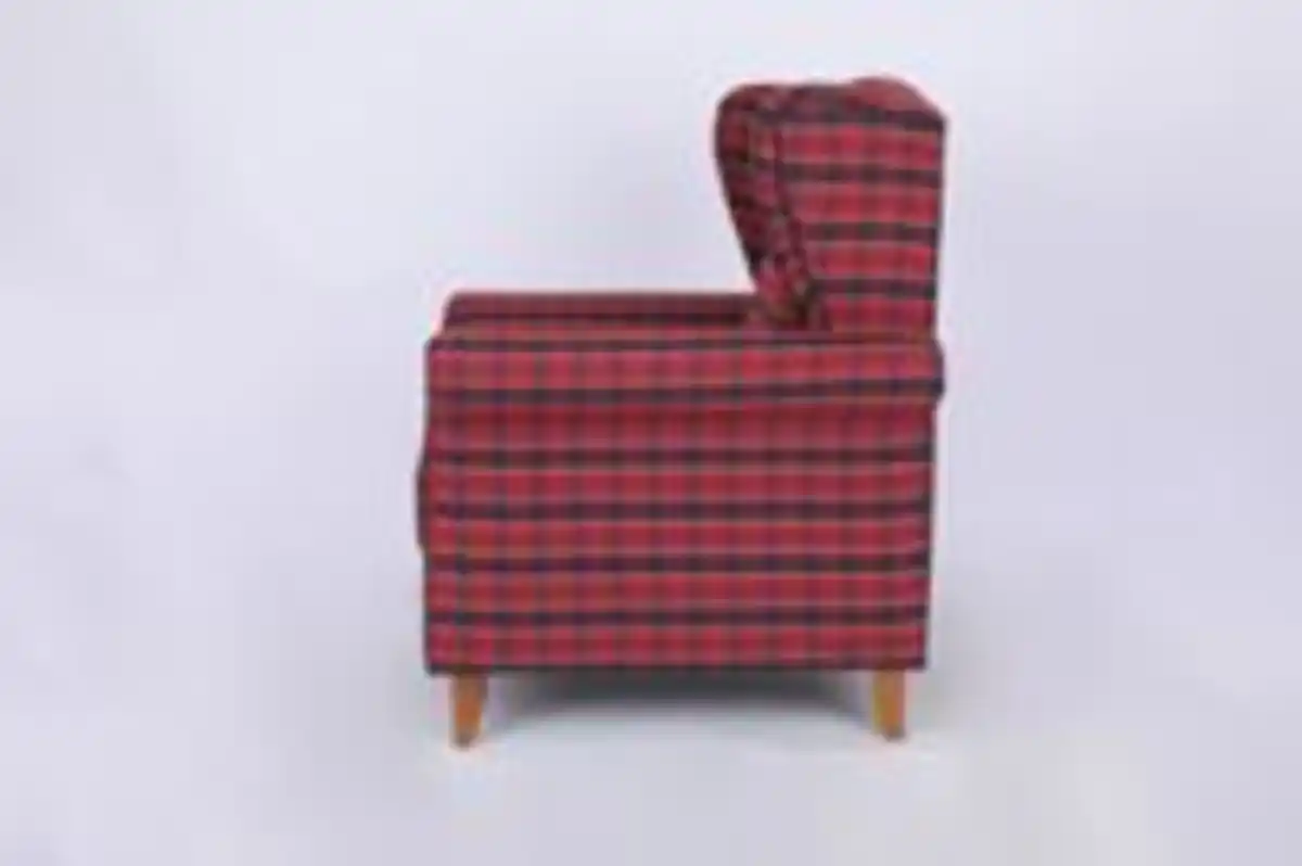 Bild 4 von Better Home Polstersessel Loretta, ca. 86 x 81 x 105 cm – Rot Kariert