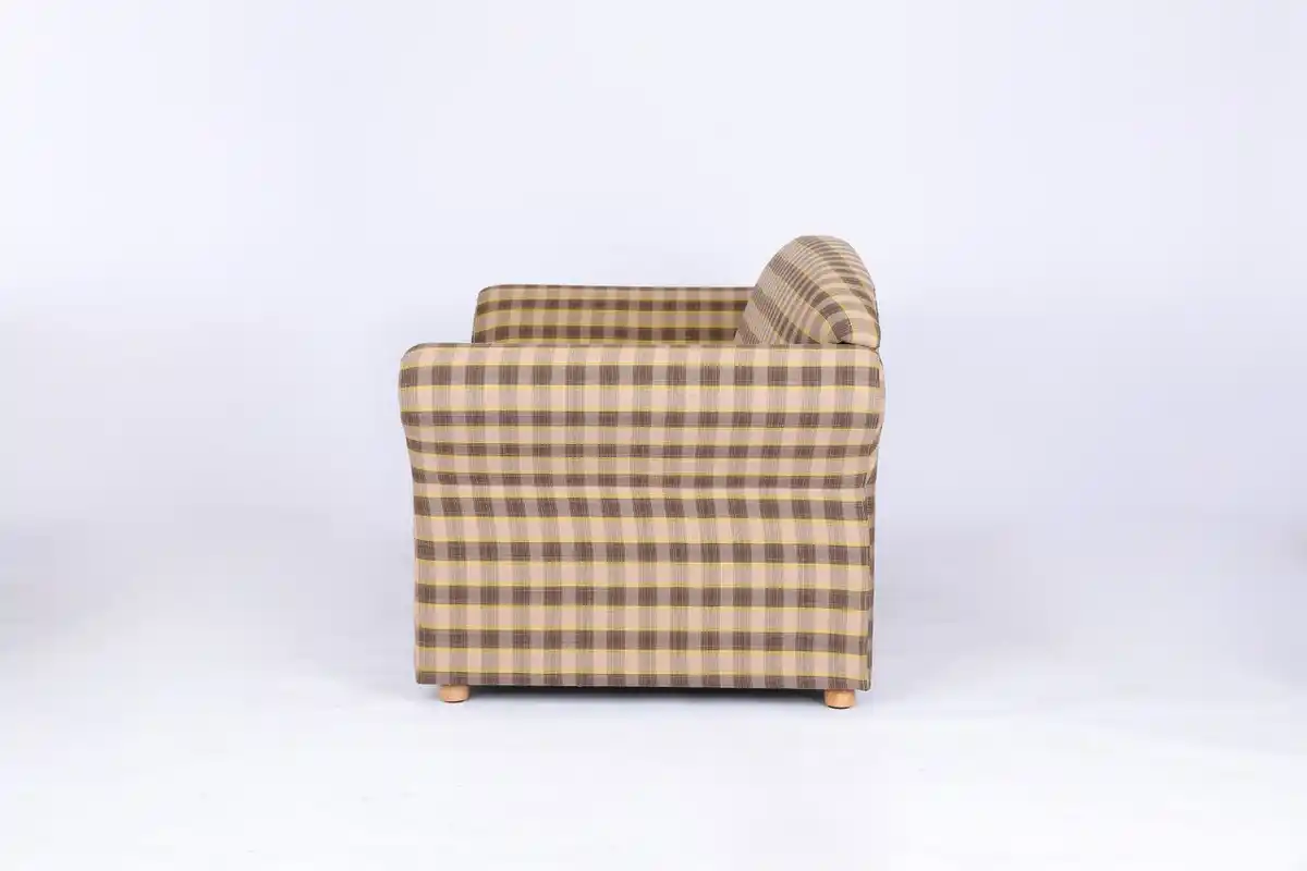 Bild 4 von Better Home 2-Sitzer Sofa Loretta, ca. 153 x 83 x 85 cm – Kariert & Braun