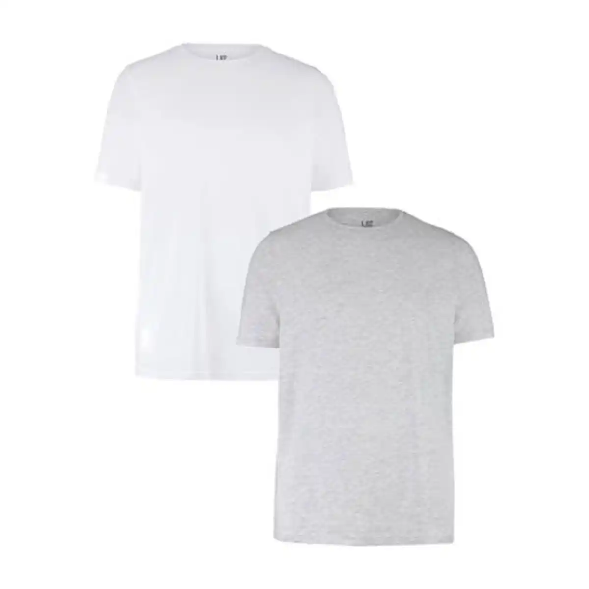 Bild 1 von UP2FASHION BASICS Herren T-Shirts 2er-Set, Weiß/Melange, M