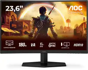 AGON C24G42E 60 cm (24") Gaming Monitor schwarz/rot, Widescreen Full HD (1920x1080), 0,5 ms Reaktionszeit, gebogen