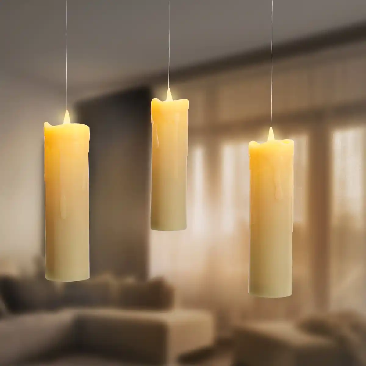 Bild 1 von LED-Kerzen-Set zum Hängen, 3-teilig