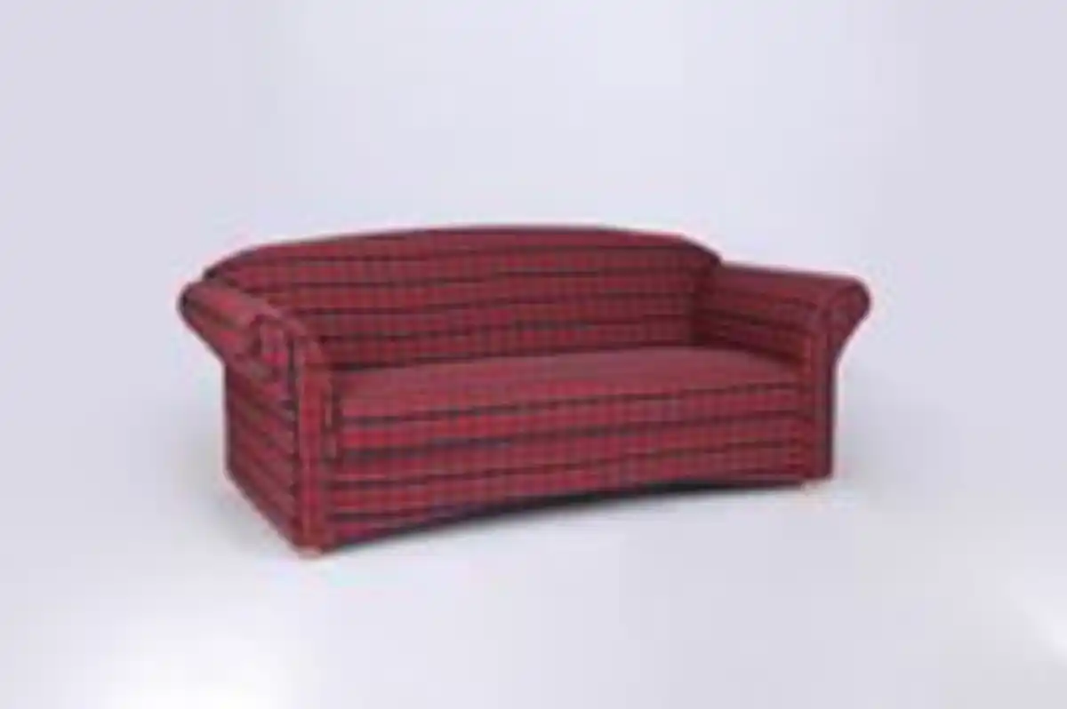 Bild 3 von Better Home 3-Sitzer Sofa Loretta, ca. 204 x 83 x 85 cm – Rot Kariert