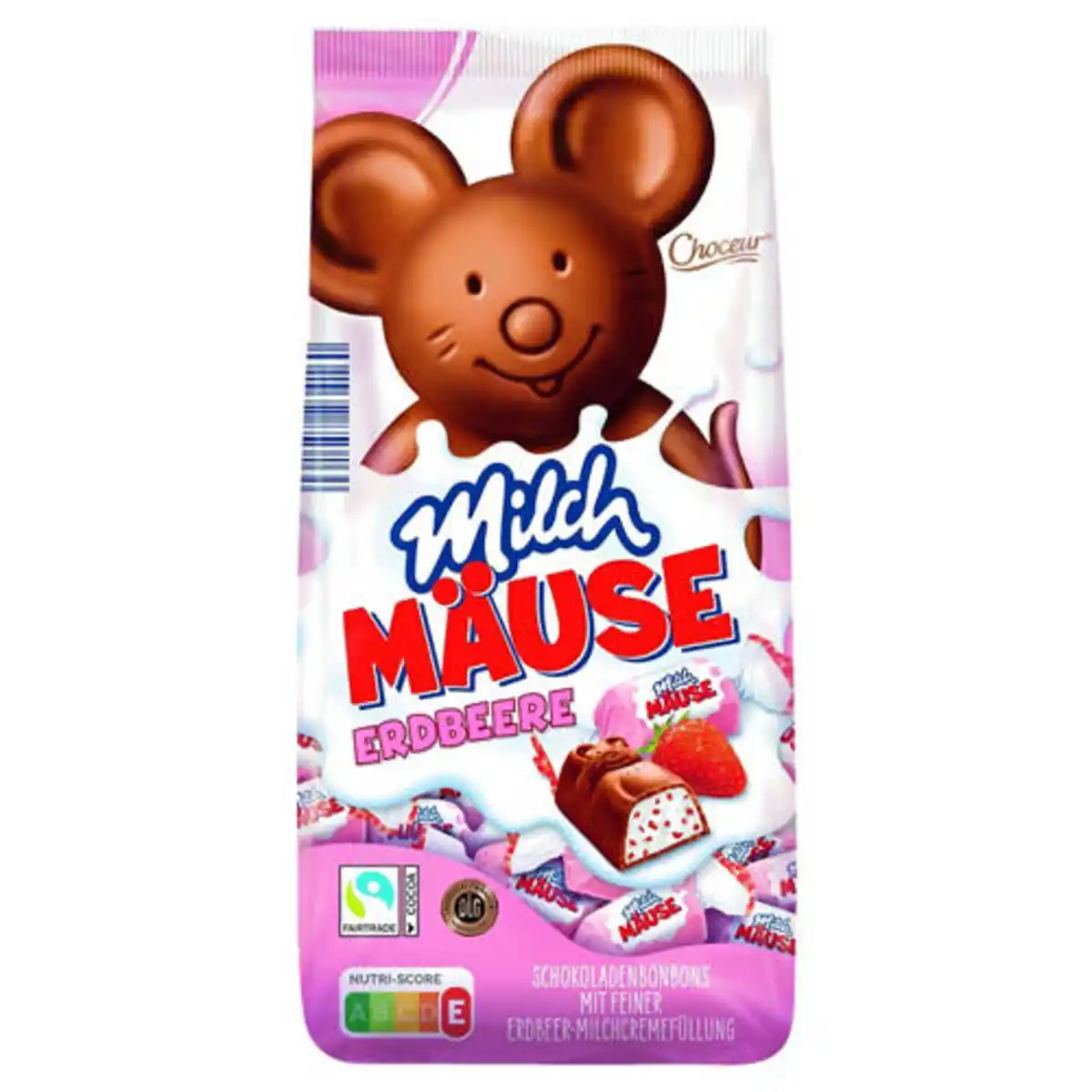 Bild 1 von CHOCEUR Milch-Mäuse 210 g, Erdbeere