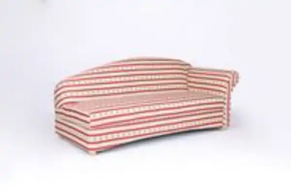 Bild 2 von Better Home 3-Sitzer Sofa Loretta mit rechter Armlehne, ca. 193 x 83 x 85 cm – Rot gestreift & Blumenmuster