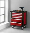 Bild 1 von Tech-Craft Werkstattwagen ca.77x47x90 cm, Rot, 6 Schubladen