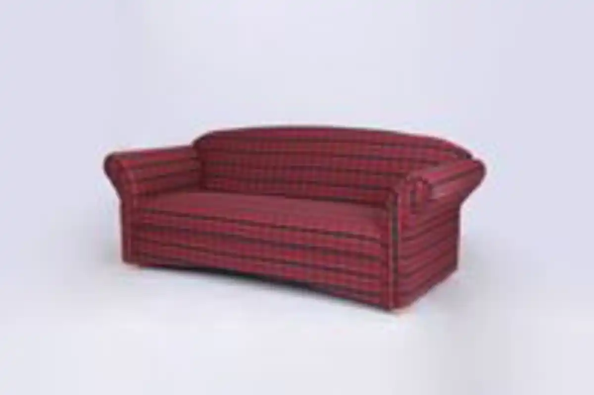Bild 4 von Better Home 3-Sitzer Sofa Loretta, ca. 204 x 83 x 85 cm – Rot Kariert
