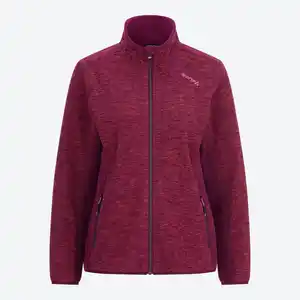 Damen-Mikrofleece-Funktionsjacke mit Stehkragen