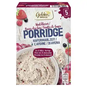 GOLDEN BRIDGE Porridge 325 g, Waldbeere