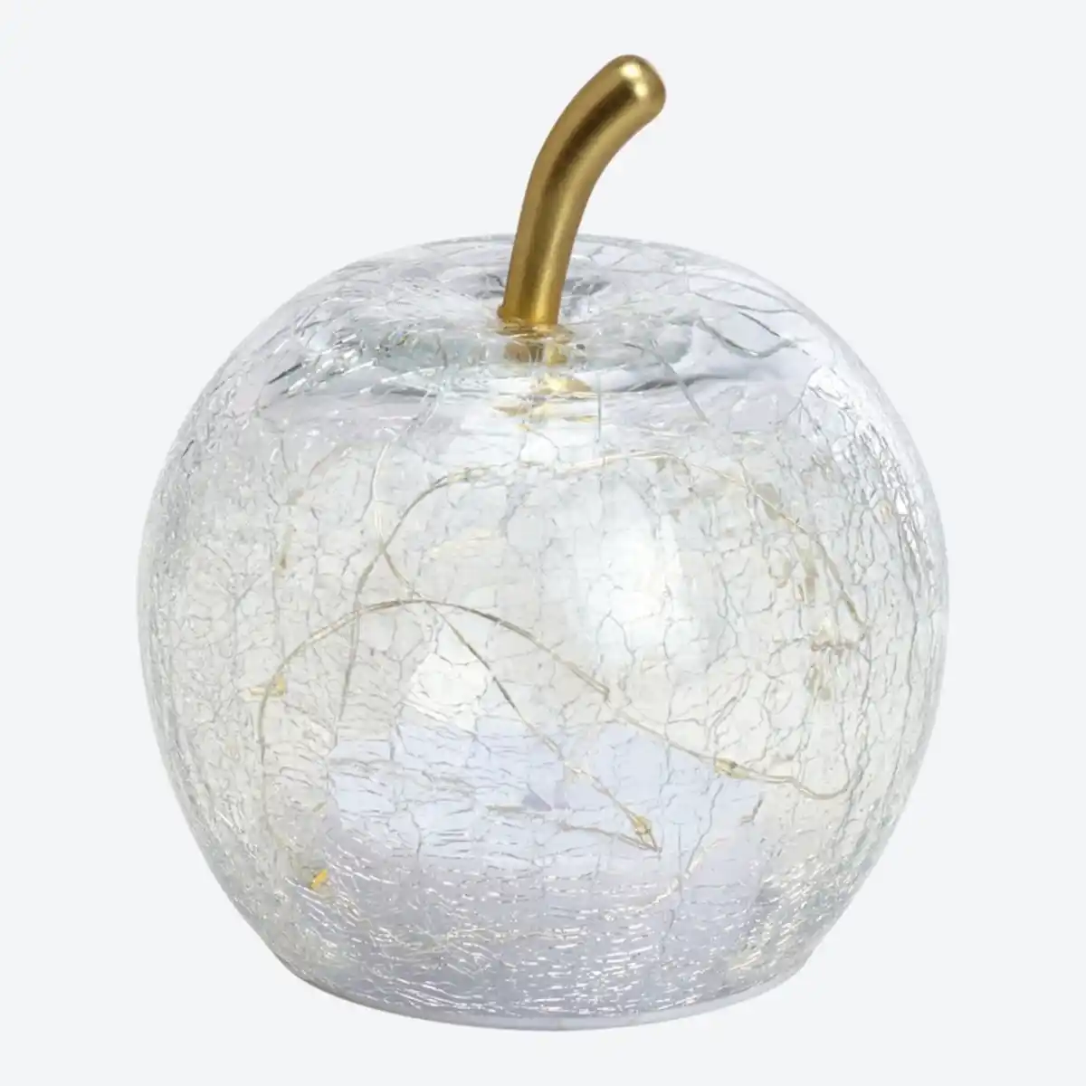 Bild 2 von LED-Apfel aus Crackle-Glas, Ø ca. 11 cm