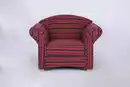 Bild 1 von Better Home Polstersessel Loretta, ca. 110 x 84 x 84 cm – Rot Kariert