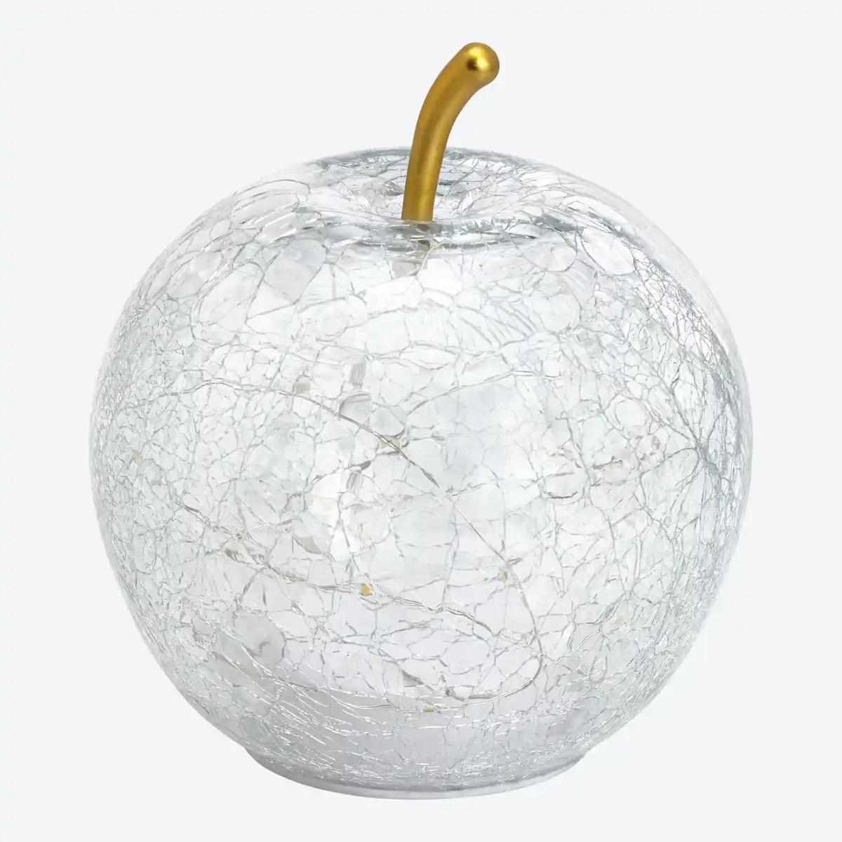 Bild 3 von LED-Apfel aus Crackle-Glas, Ø ca. 14 cm