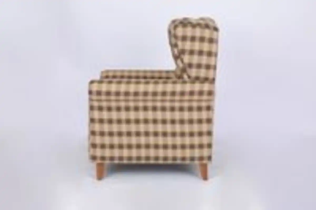 Bild 4 von Better Home Polstersessel Loretta, ca. 86 x 81 x 105 cm – Kariert & Braun