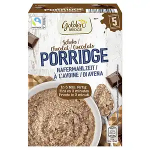 GOLDEN BRIDGE Porridge 325 g, Schokolade