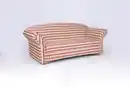 Bild 3 von Better Home 3-Sitzer Sofa Loretta, ca. 204 x 83 x 85 cm – Rot gestreift & Blumenmuster