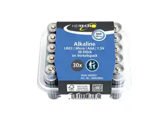 HEITECH Batterien AAA 30er Micro