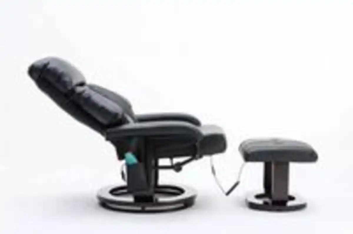 Bild 3 von Happy Home Massagesessel mit Fußhocker & Heizfunktion - Schwarz