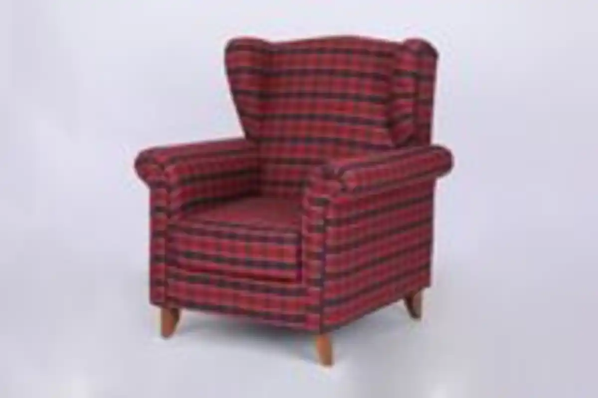Bild 3 von Better Home Polstersessel Loretta, ca. 86 x 81 x 105 cm – Rot Kariert