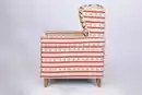 Bild 3 von Better Home Polstersessel Loretta, ca. 86 x 81 x 105 cm – Rot gestreift & Blumenmuster