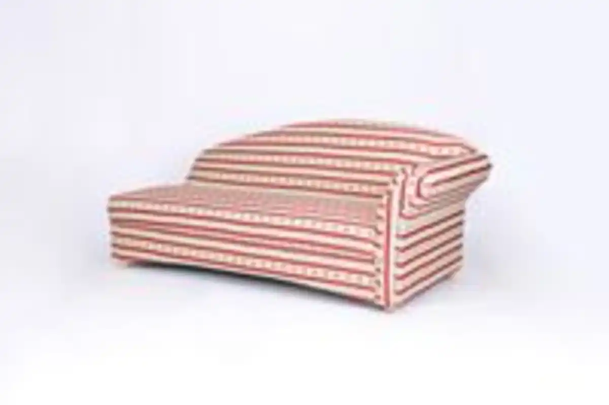 Bild 3 von Better Home 3-Sitzer Sofa Loretta mit rechter Armlehne, ca. 193 x 83 x 85 cm – Rot gestreift & Blumenmuster