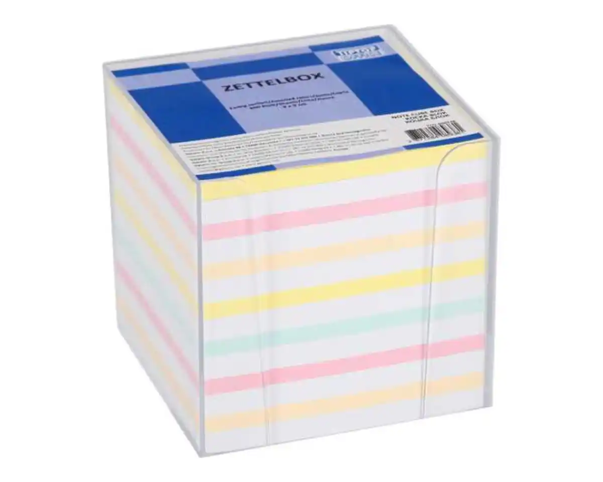 Bild 1 von Notizzettelbox aus Kunststoff, 900 Blatt ,farbig / weiß