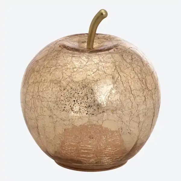 Bild 3 von LED-Apfel aus Crackle-Glas, Ø ca. 14 cm