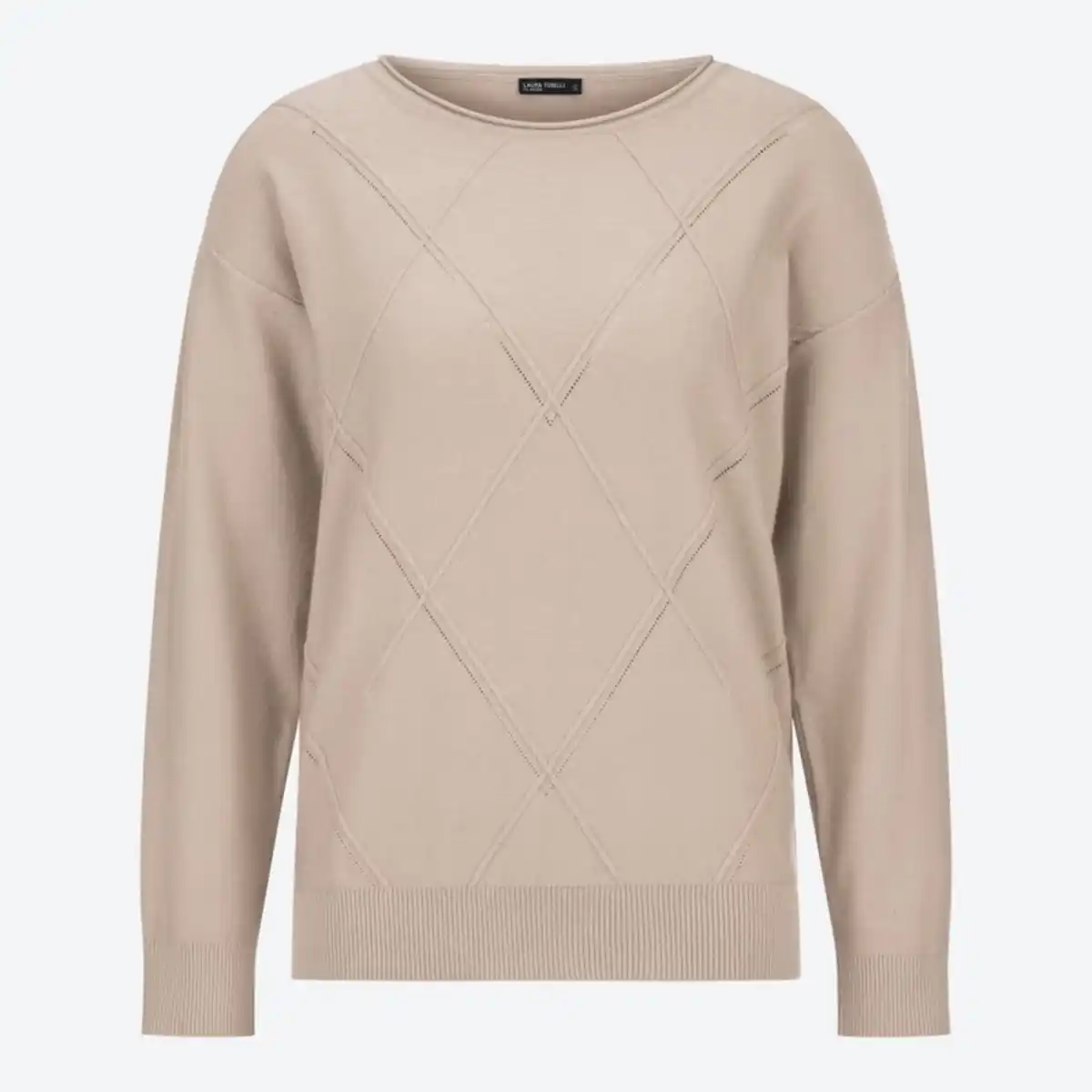 Bild 2 von Damen-Pullover mit Karostrickmuster