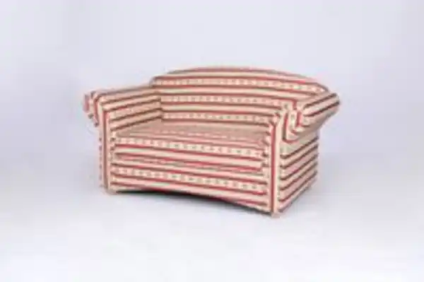 Bild 3 von Better Home 2-Sitzer Sofa Loretta, ca. 153 x 83 x 85 cm – Rot gestreift & Blumenmuster