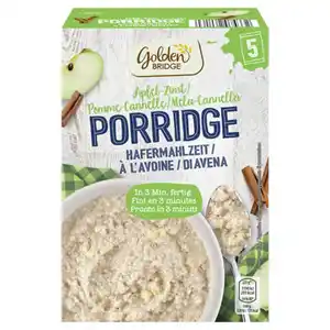GOLDEN BRIDGE Porridge 325 g, Apfel-Zimt