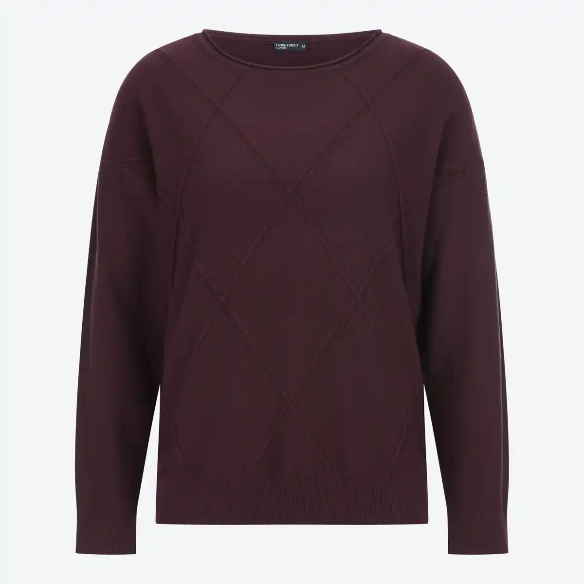 Bild 1 von Damen-Pullover mit Karostrickmuster