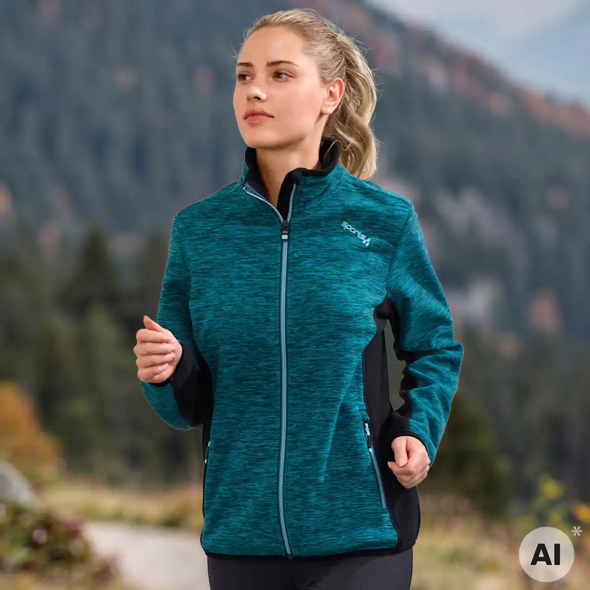 Bild 1 von Damen-Microfleece-Funktionsjacke mit Stehkragen