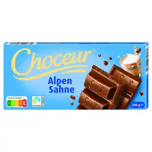 CHOCEUR Schokolade 200 g, Alpen Sahne