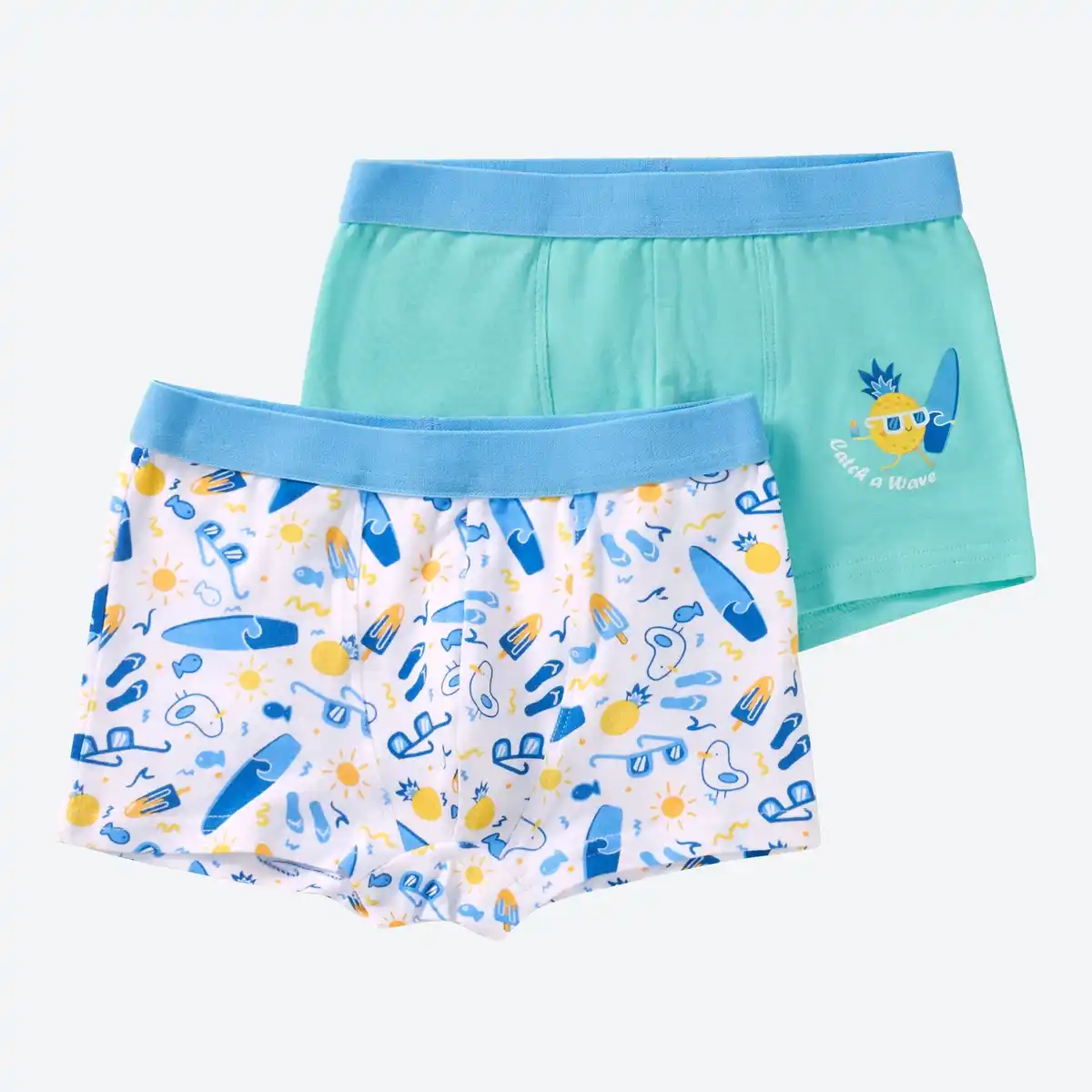 Bild 1 von Kinder-Jungen-Retroshorts mit hohem Baumwollanteil, 2er-Pack