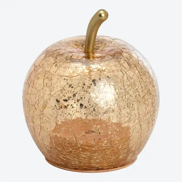 Bild 3 von LED-Apfel aus Crackle-Glas, Ø ca. 11 cm
