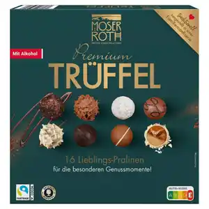 MOSER ROTH Schokoladen Trüffel Pralinen 200 g, Herbst mit Alkohol