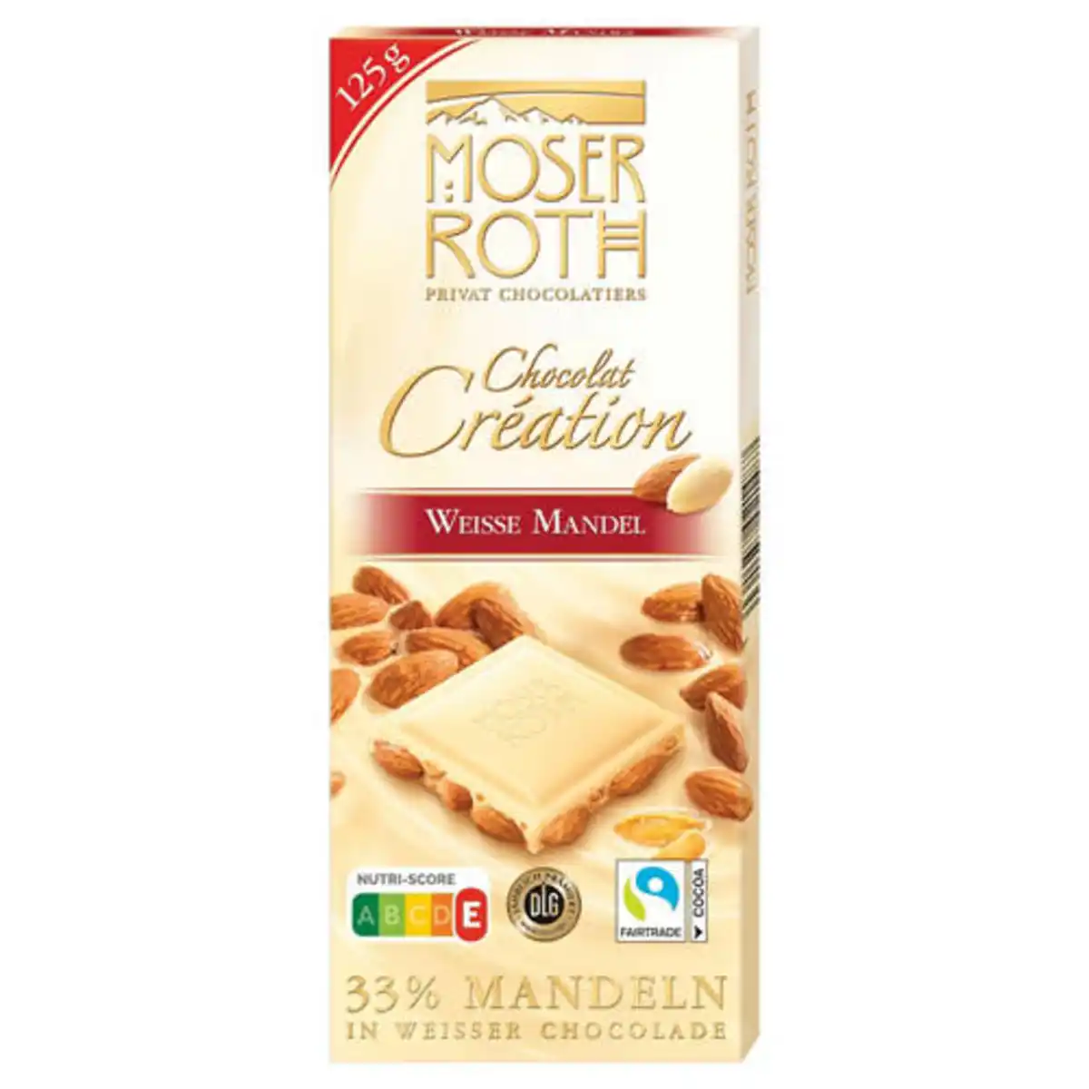 Bild 1 von MOSER ROTH Chocolat Création 125 g, Weiße Schokolade Mandel