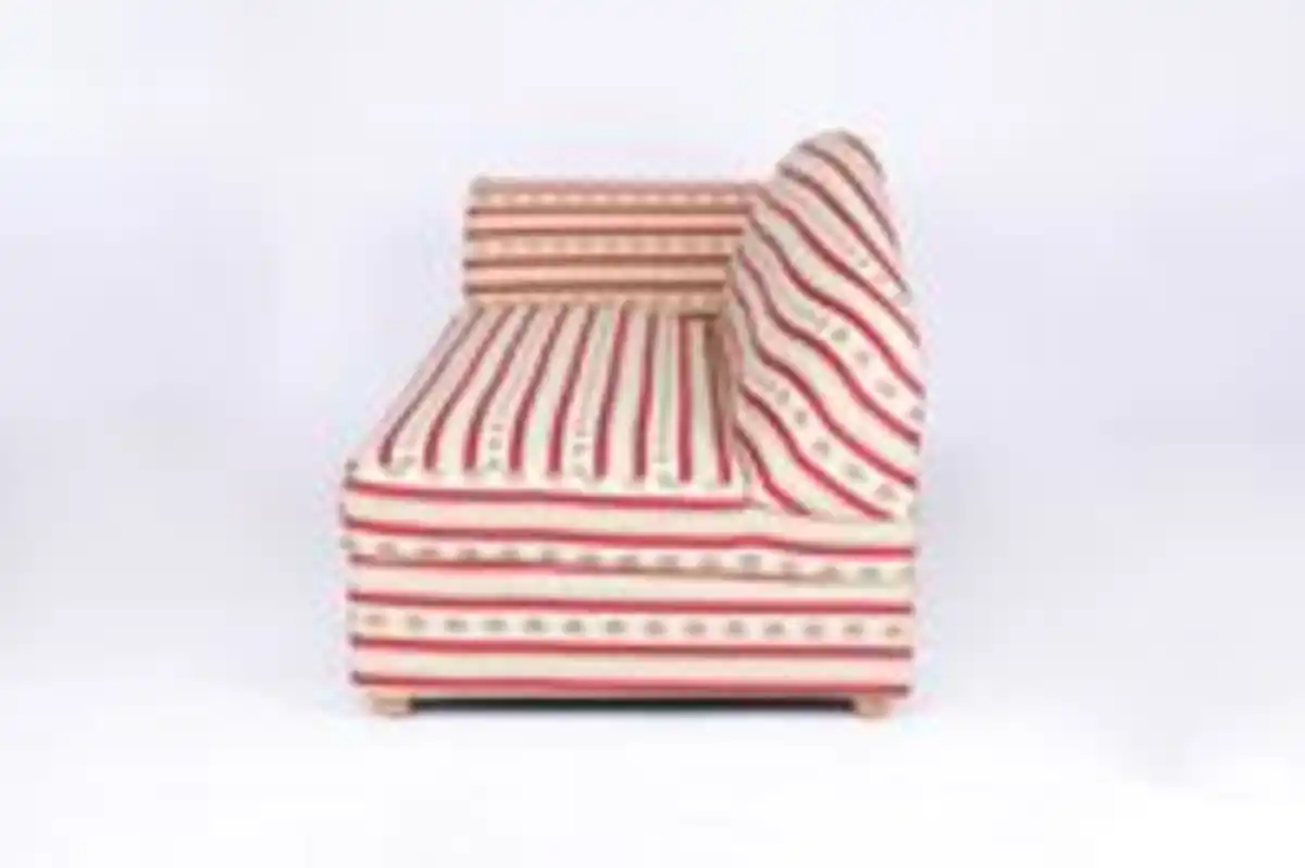 Bild 4 von Better Home 3-Sitzer Sofa Loretta mit linker Armlehne, ca. 193 x 83 x 85 cm – Rot gestreift & Blumenmuster