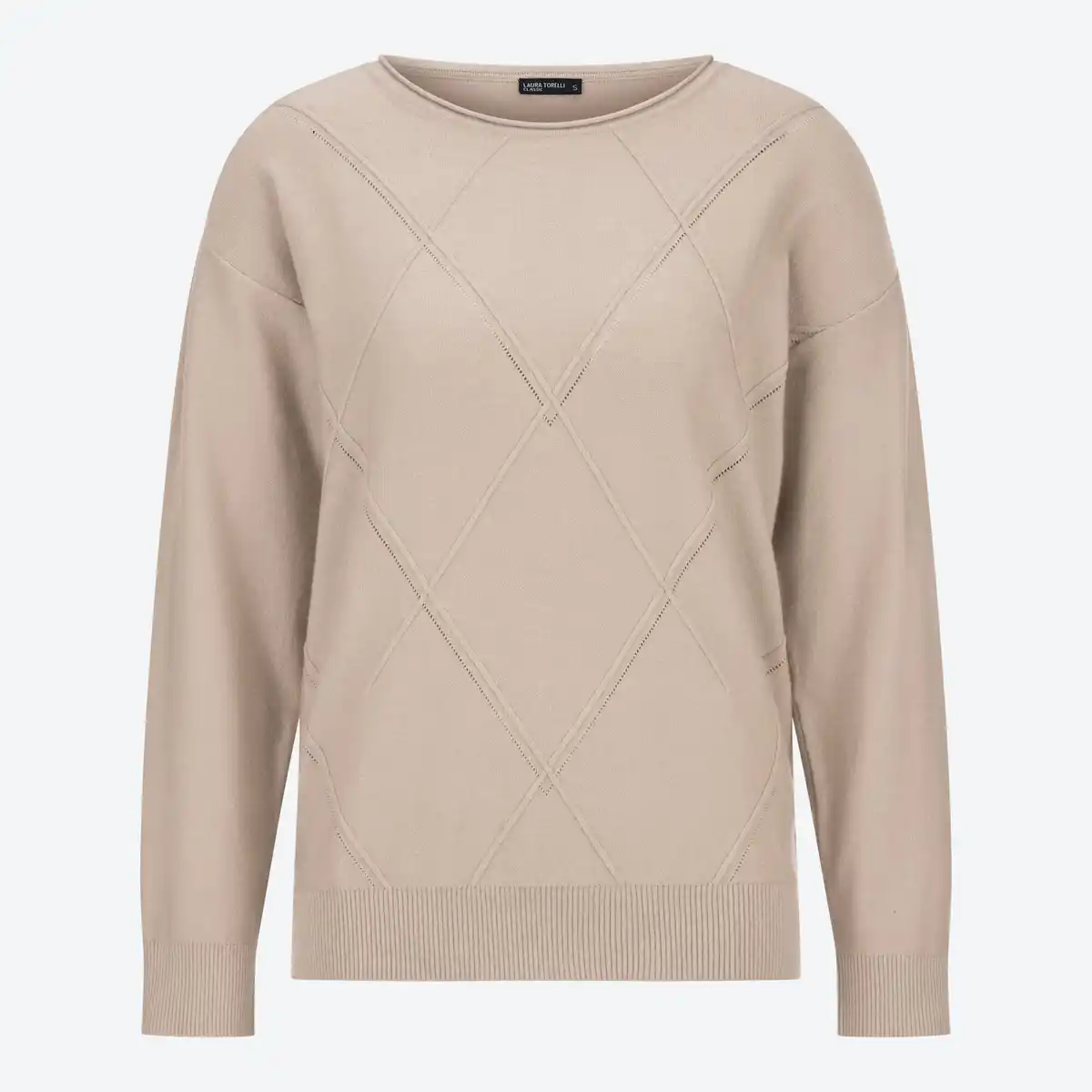 Bild 3 von Damen-Pullover mit Karostrickmuster