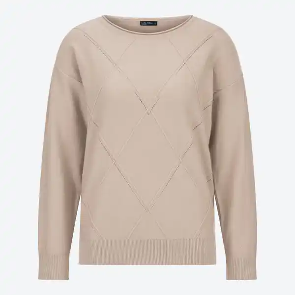 Bild 3 von Damen-Pullover mit Karostrickmuster