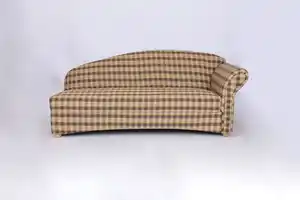 Better Home 3-Sitzer Sofa Loretta mit rechter Armlehne – Kariert & Braun