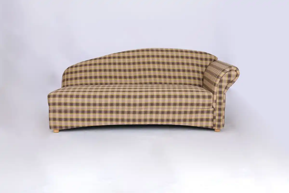 Bild 1 von Better Home 3-Sitzer Sofa Loretta mit rechter Armlehne – Kariert & Braun