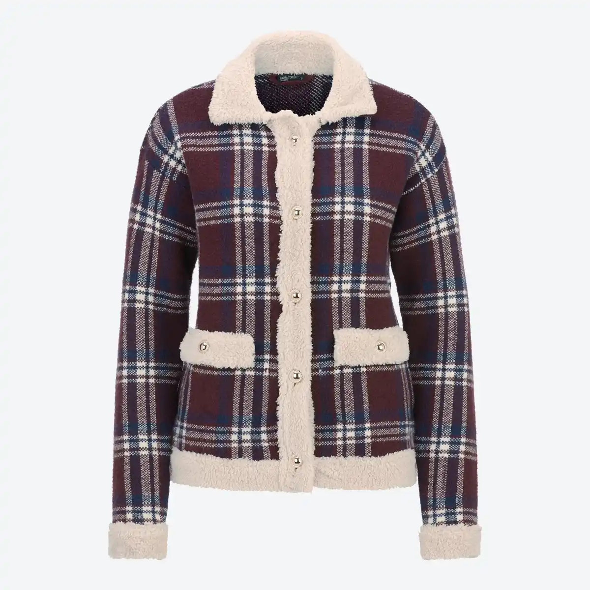 Bild 3 von Damen-Strickjacke mit Kunstfell-Details