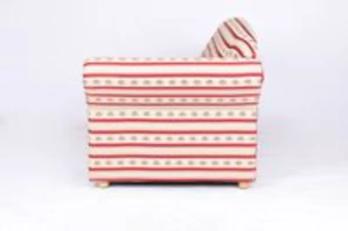 Bild 4 von Better Home 3-Sitzer Sofa Loretta mit rechter Armlehne, ca. 193 x 83 x 85 cm – Rot gestreift & Blumenmuster